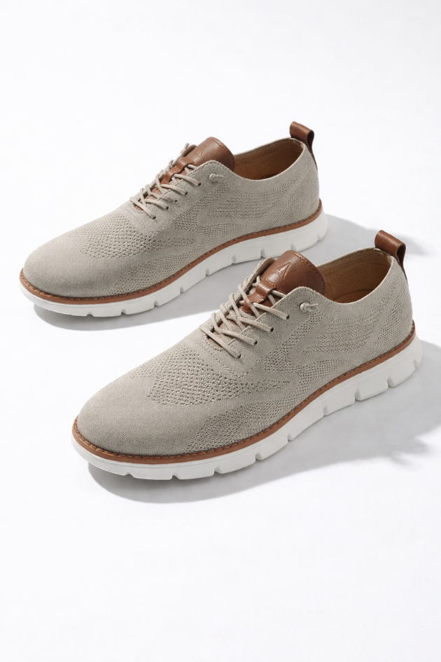 Elio Sandstone Knit Sneakers
