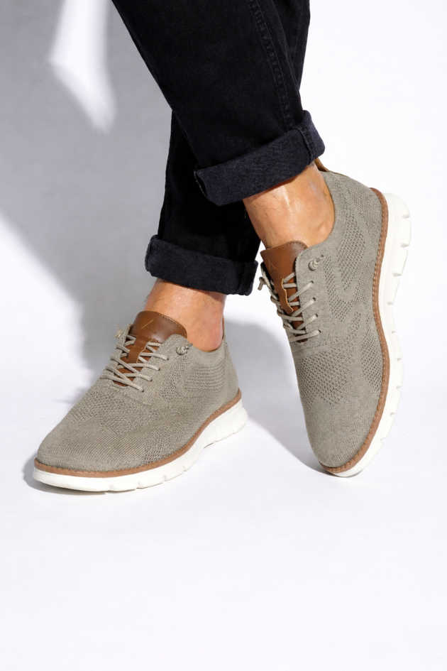 Elio Sandstone Knit Sneakers