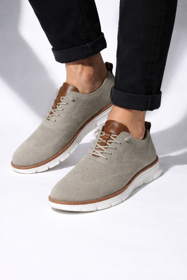 Elio Sandstone Knit Sneakers