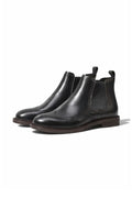 Bastian Brogue Chelsea Boots in Noir