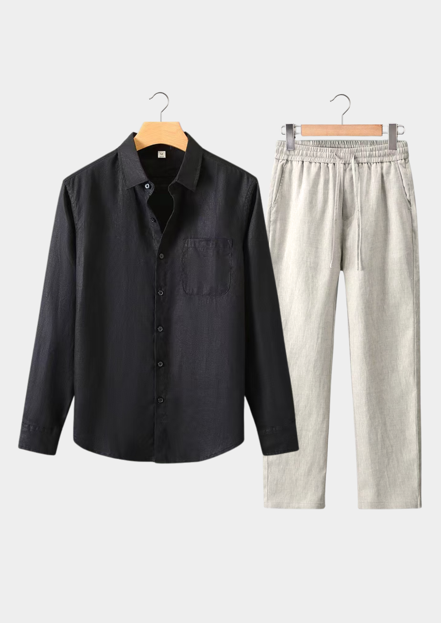 Dolcevita Long Sleeve Summer Ensemble - Noir/Beige