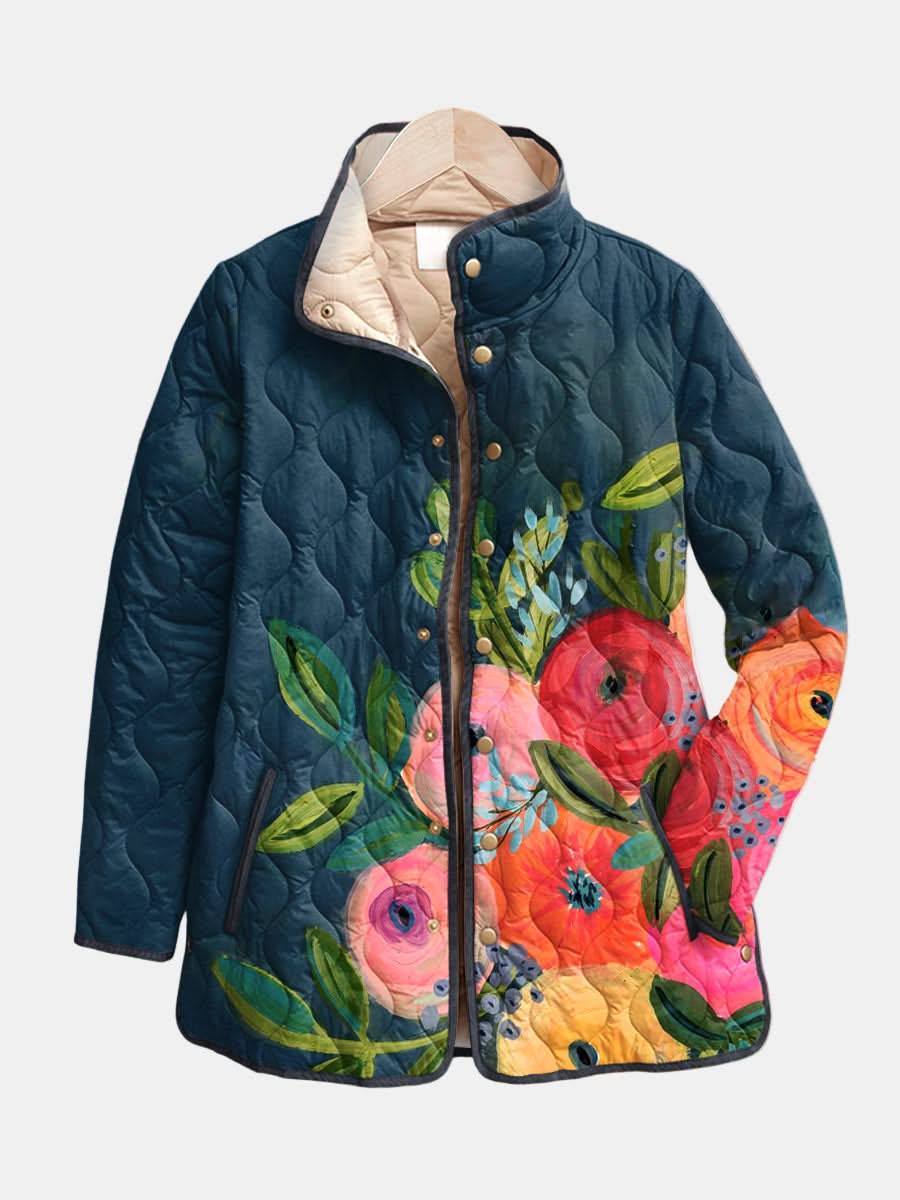 Mira Quilted Outerwear in Deep Charcoal