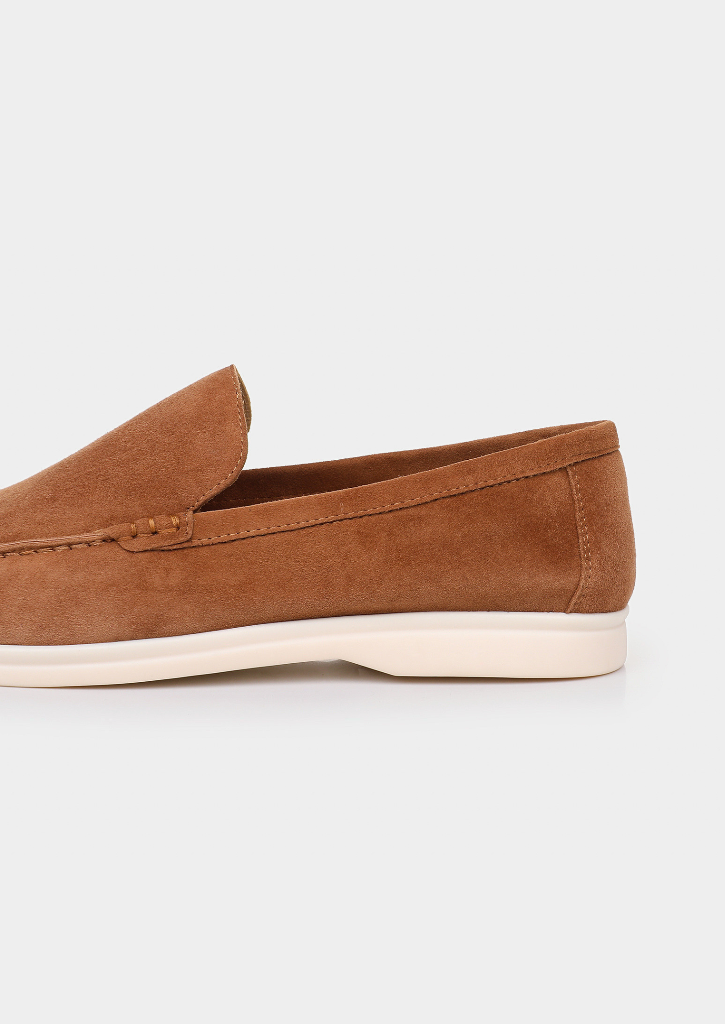 Caramel Marina Loafers in Suede