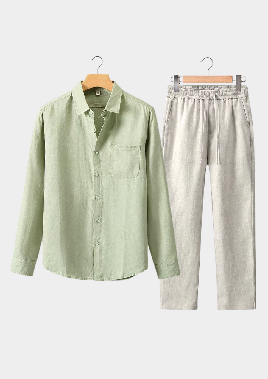 Mint Green and Beige Dolce Vita Ensemble