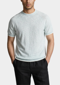 Capri Ice Blue Linen T-Shirt