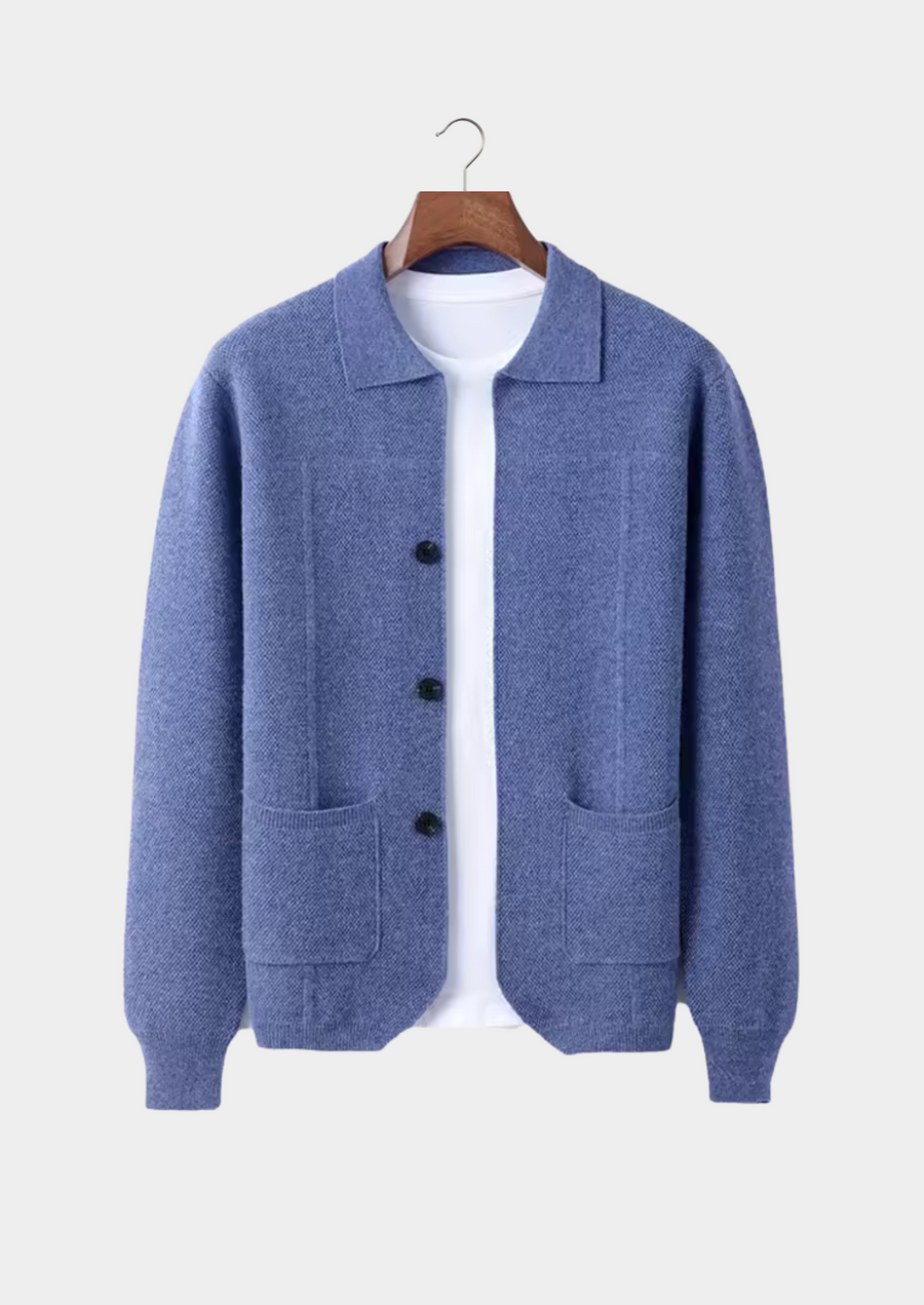 Extra-Fine Merino Wool Buttoned Overshirt