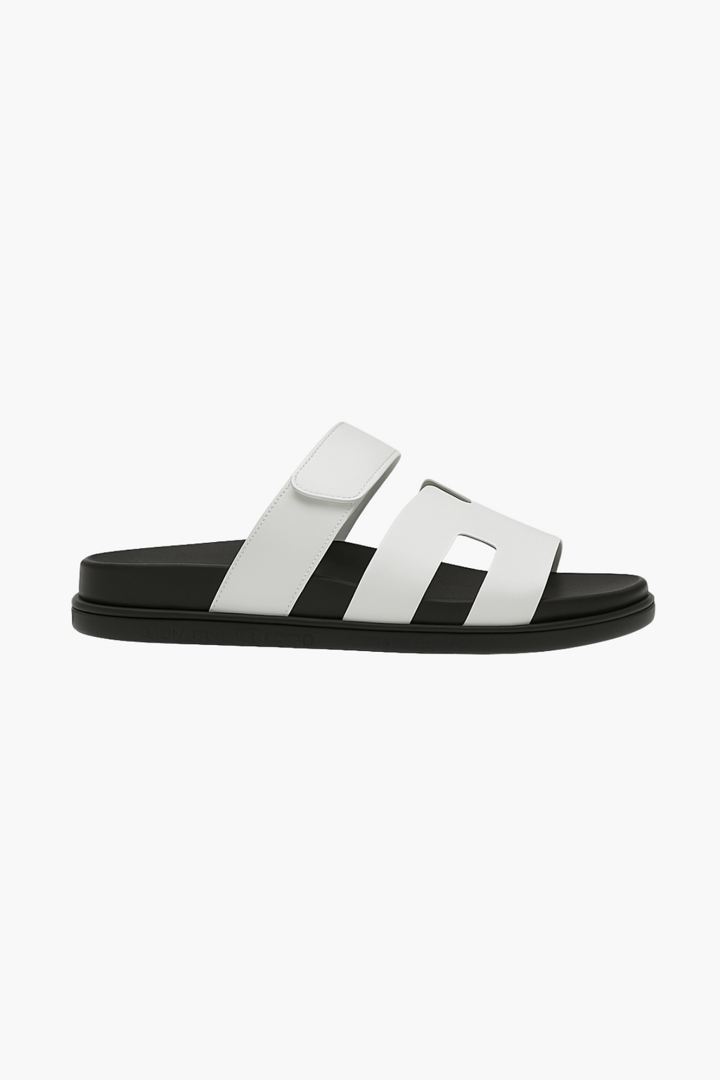 White H-Cut Sandals by Carl