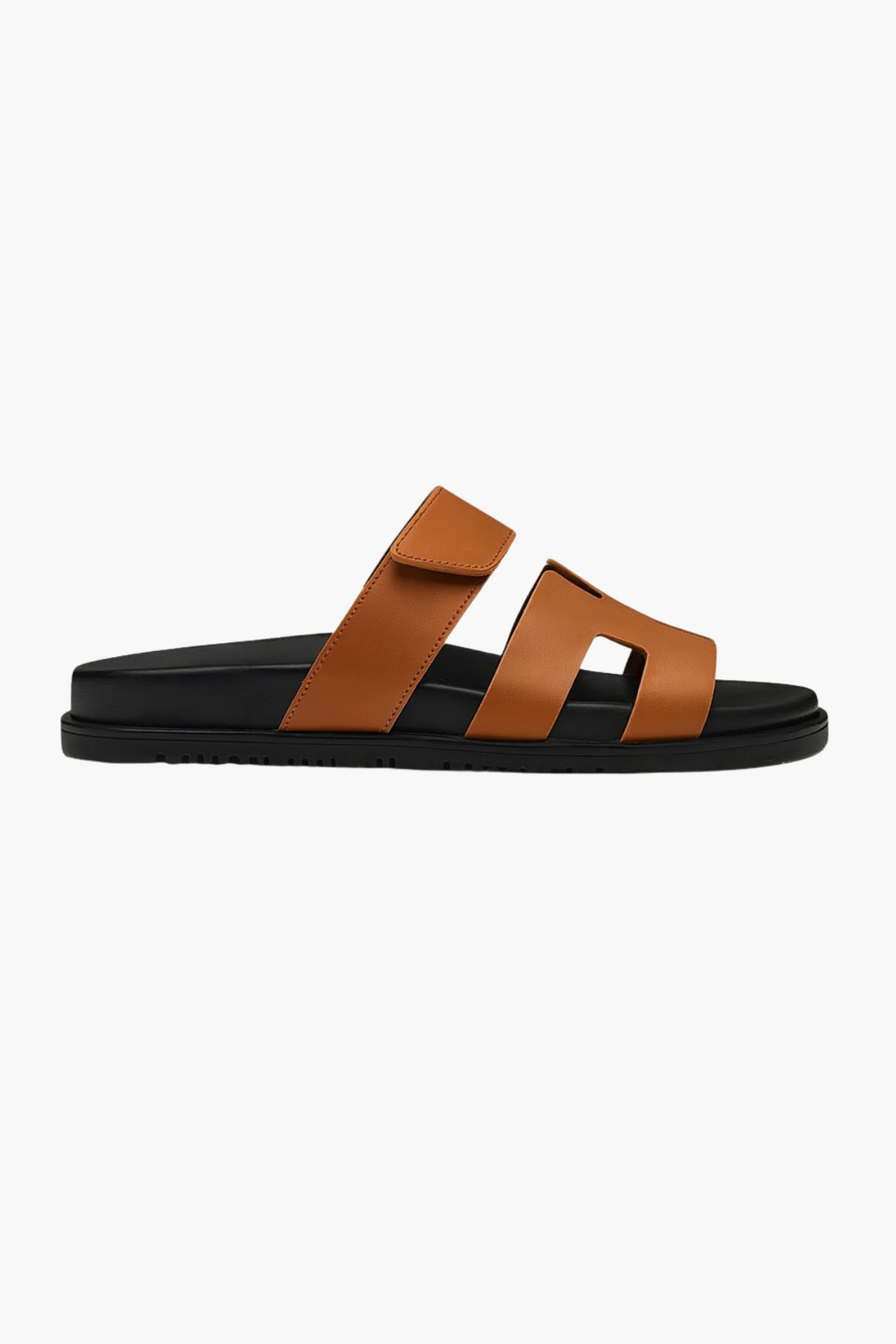 Brown H-Cut Leather Sandals