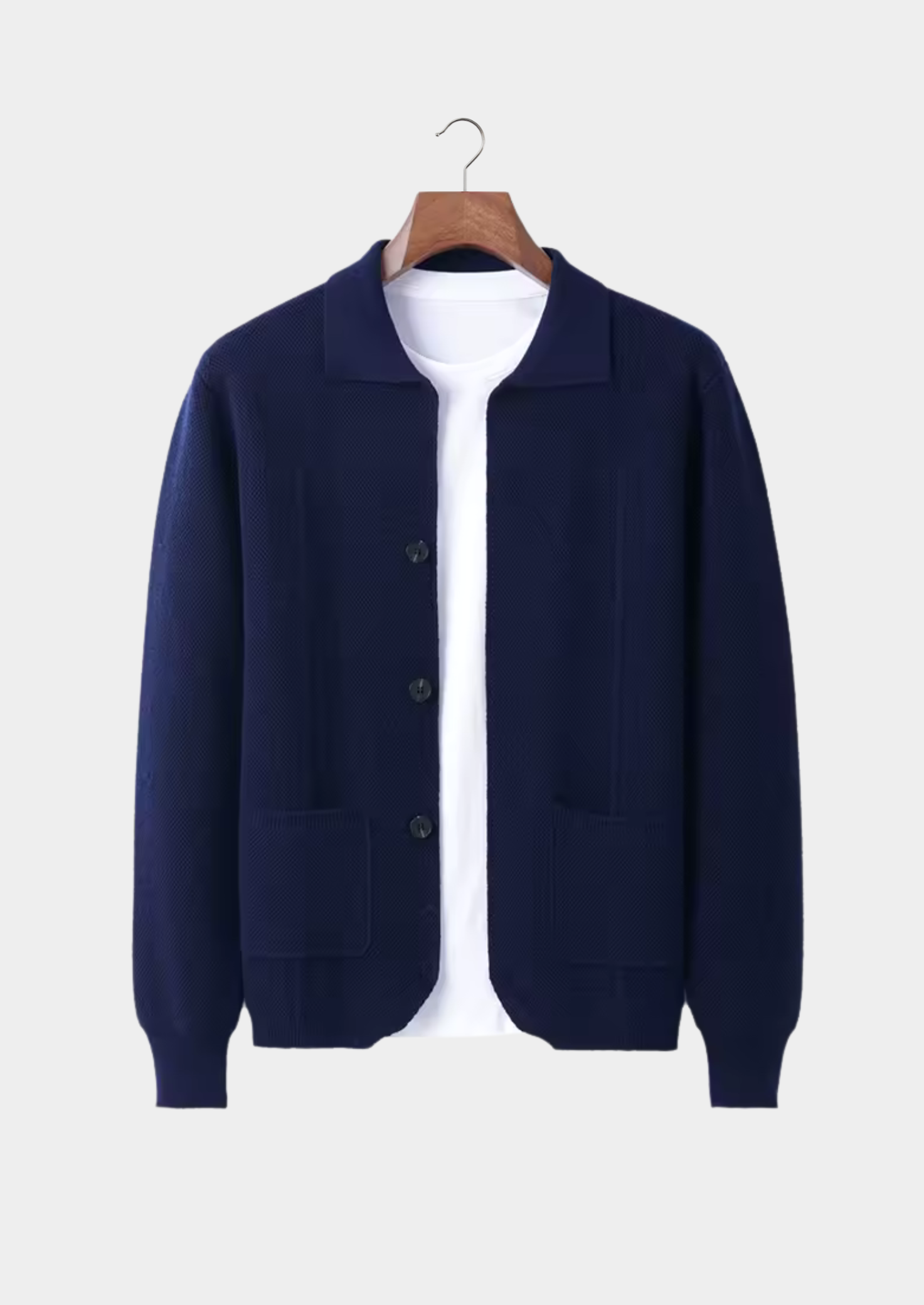 Extra-Fine Merino Wool Buttoned Overshirt