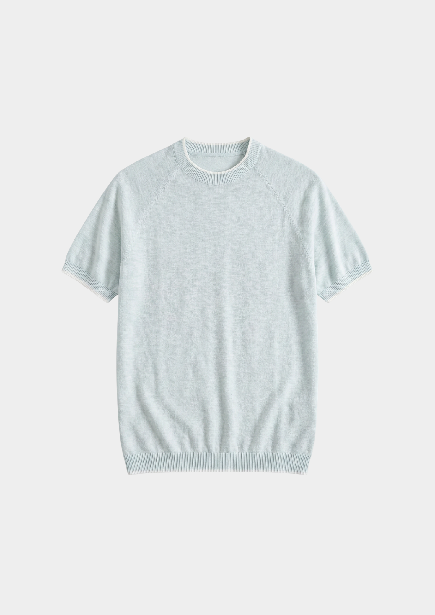 Capri Ice Blue Linen T-Shirt