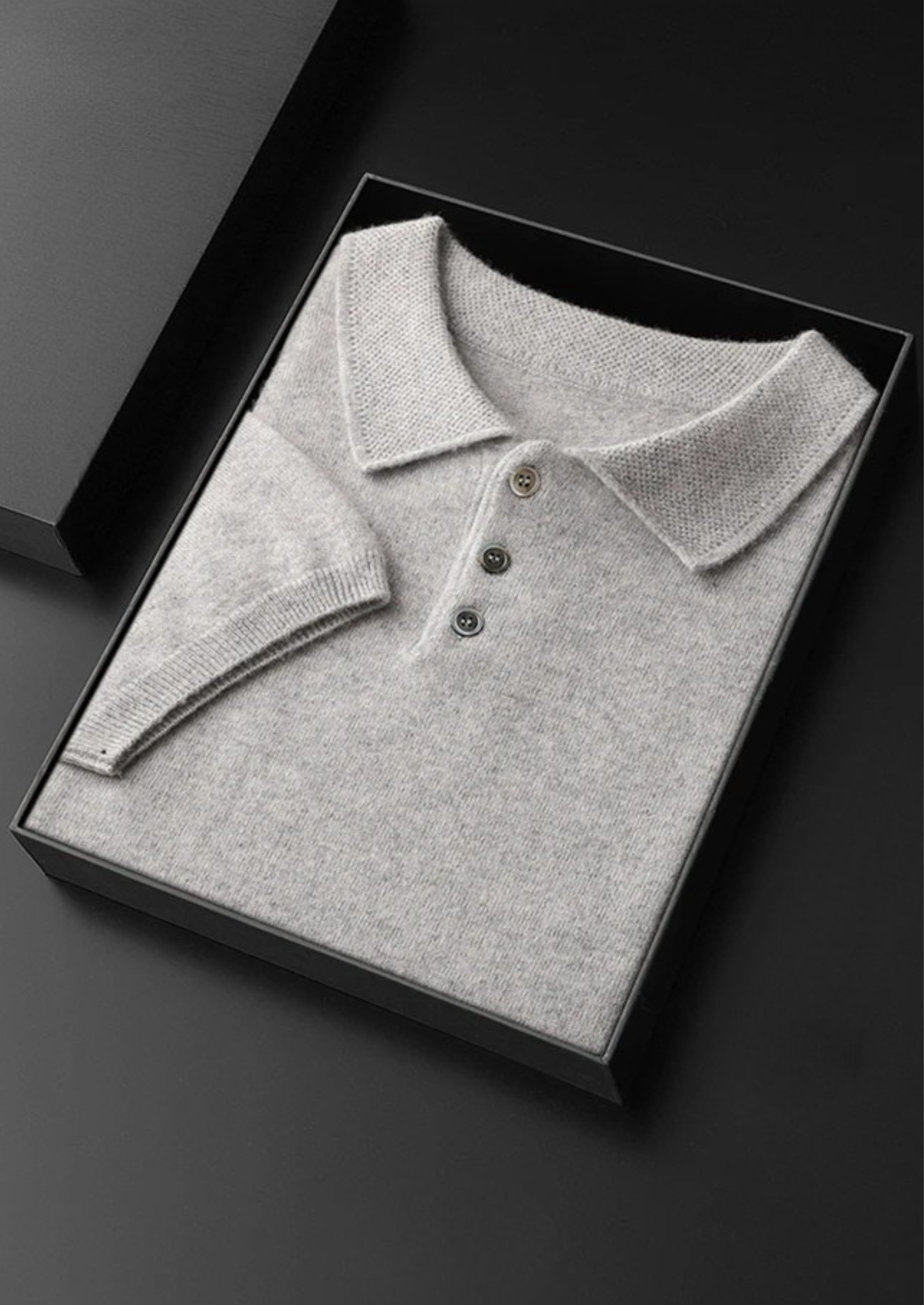 Timeless Cashmere Classic Polo in Ivory