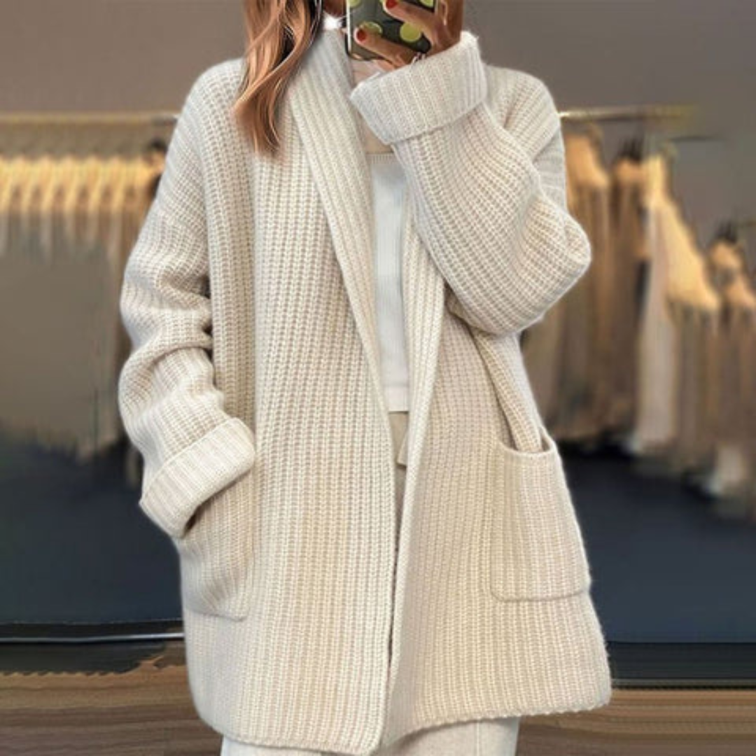 Thalira Cashmere Wool Cardigan
