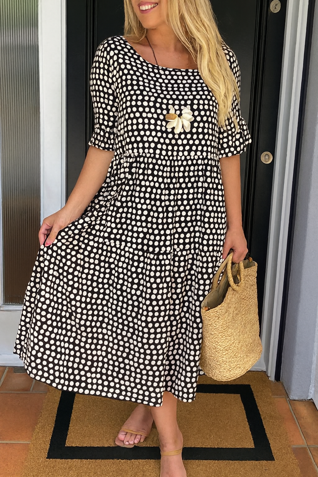Livia Timeless Silk Midi Dress