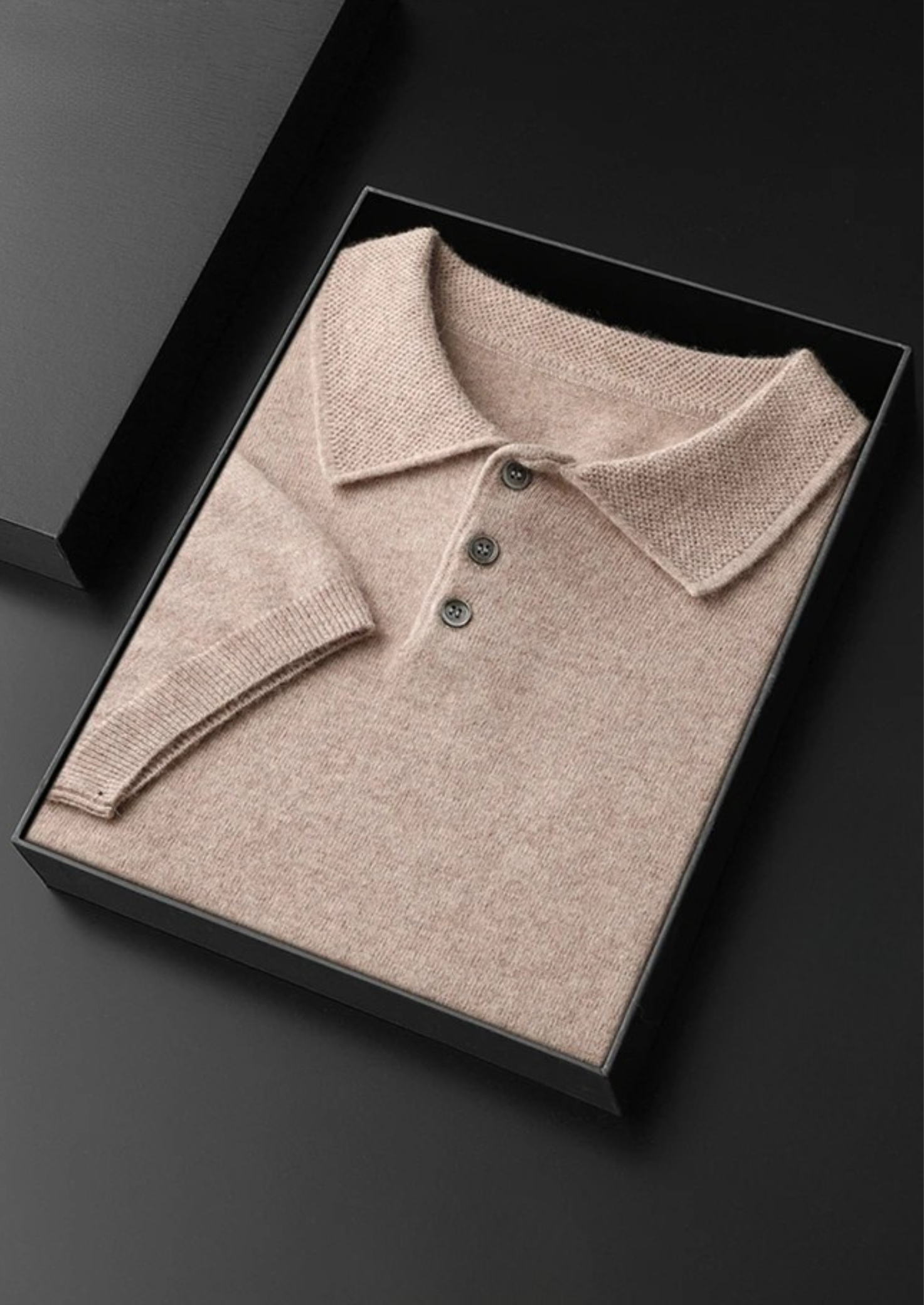 Timeless Cashmere Classic Polo in Ivory