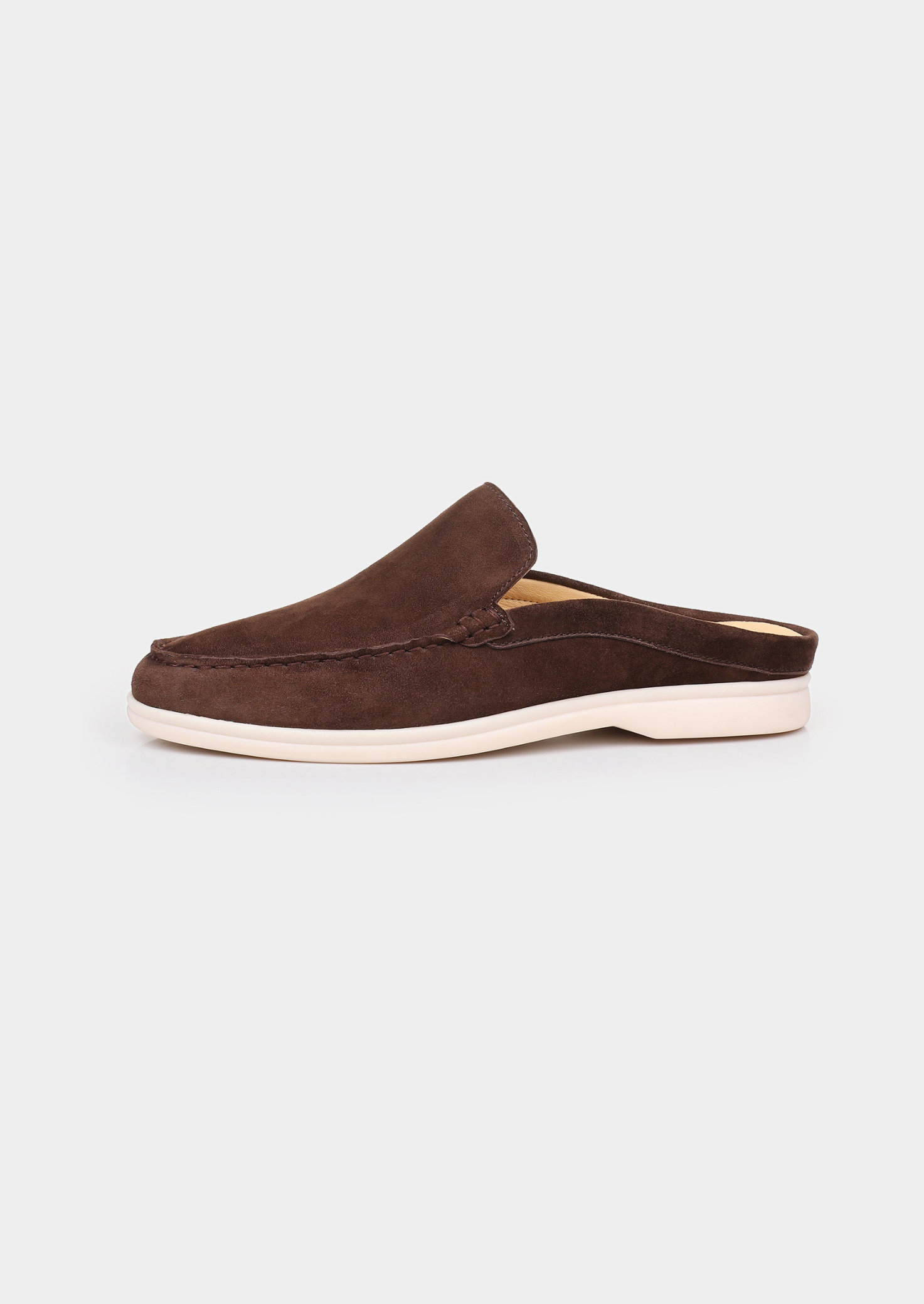 Marina Suede Slipper in Coffee
