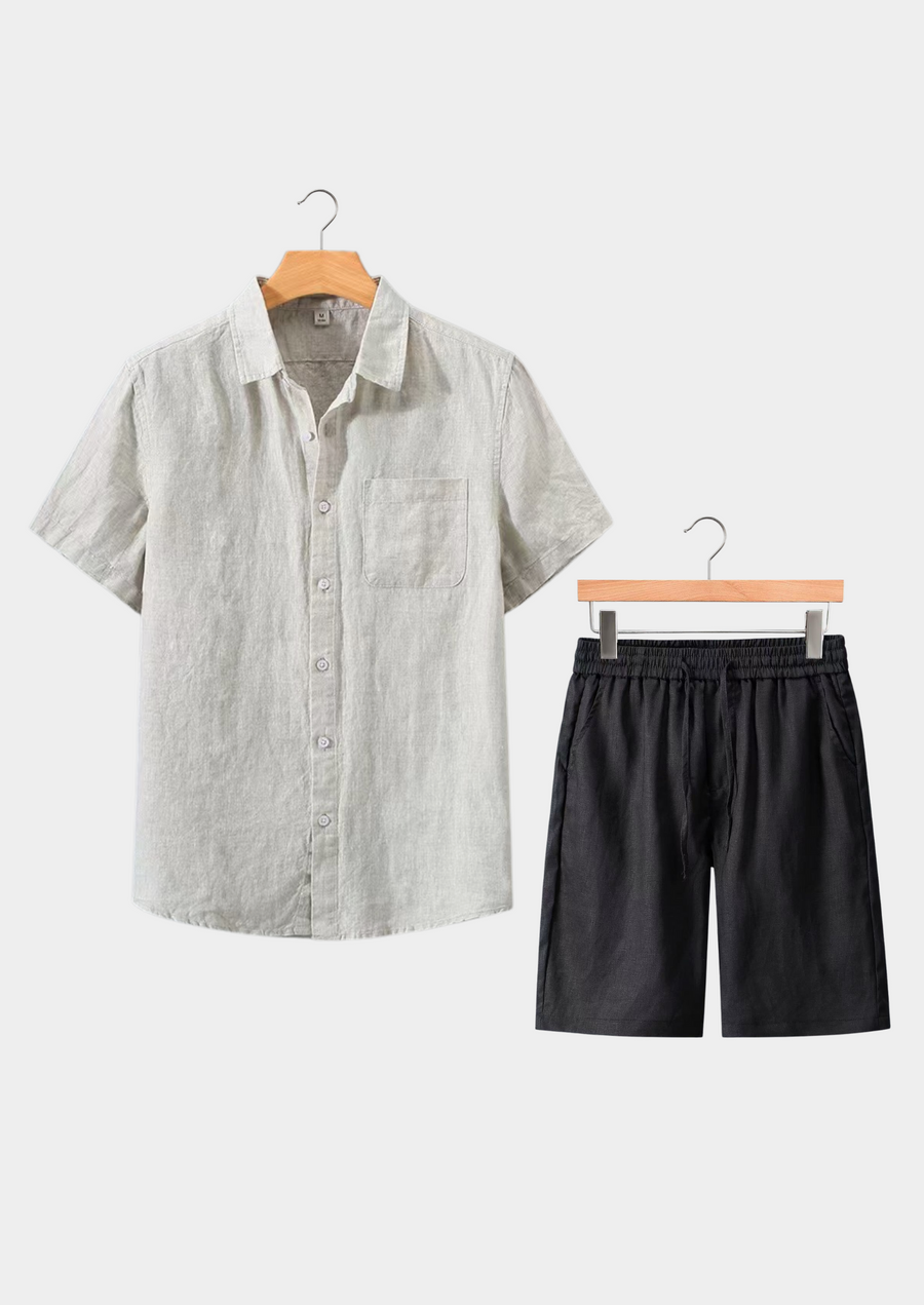 Beige and Black Dolce Vita Summer Ensemble