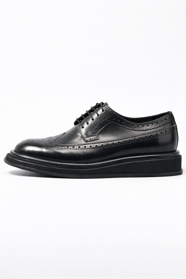 Sterling Leather Brogue Shoes in Chunky Design