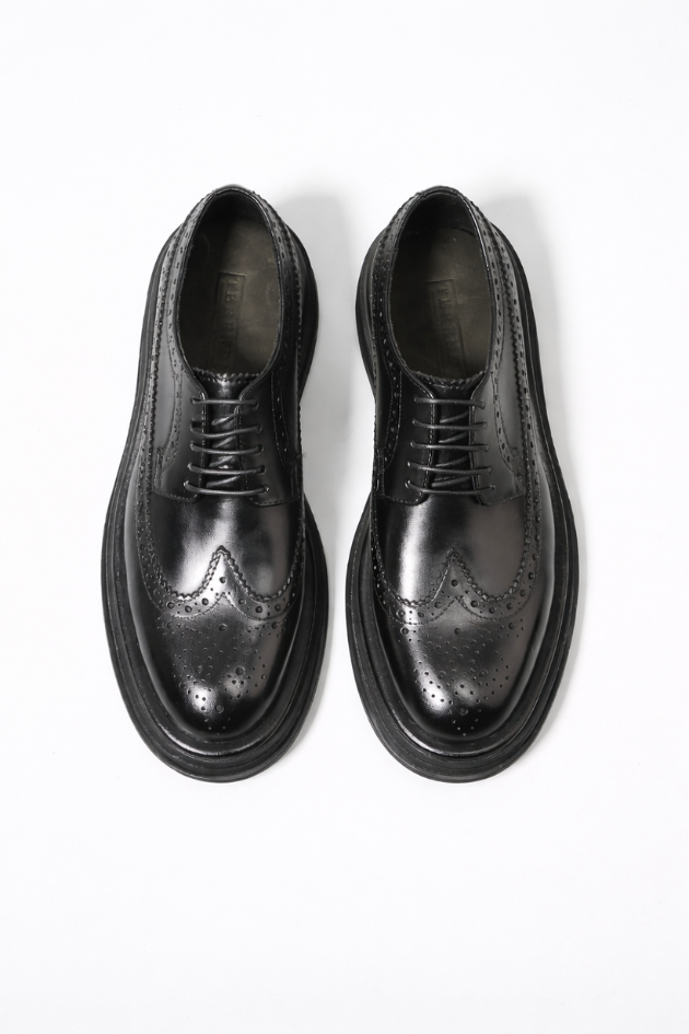 Sterling Leather Brogue Shoes in Chunky Design