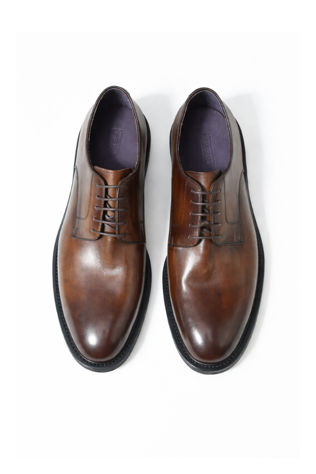 Lawrence Brown Leather Derby Shoes