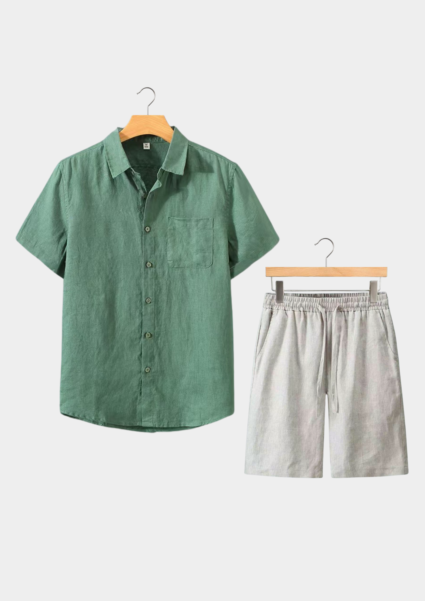 Dulcet Summer Ensemble in Green and Beige