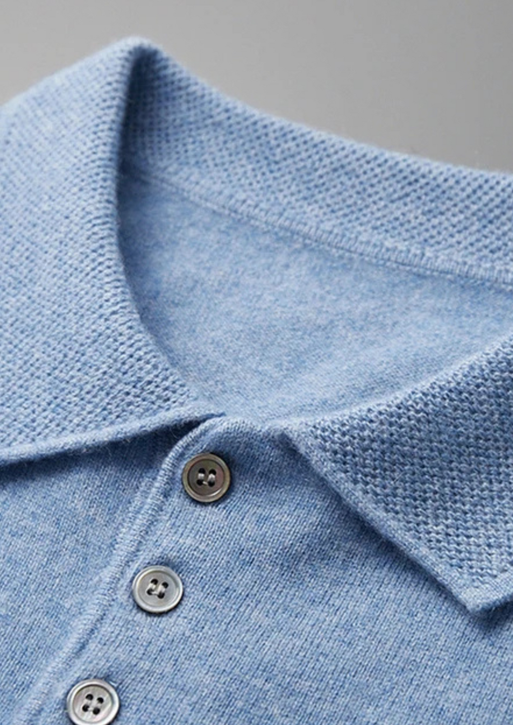 Timeless Cashmere Classic Polo in Ivory