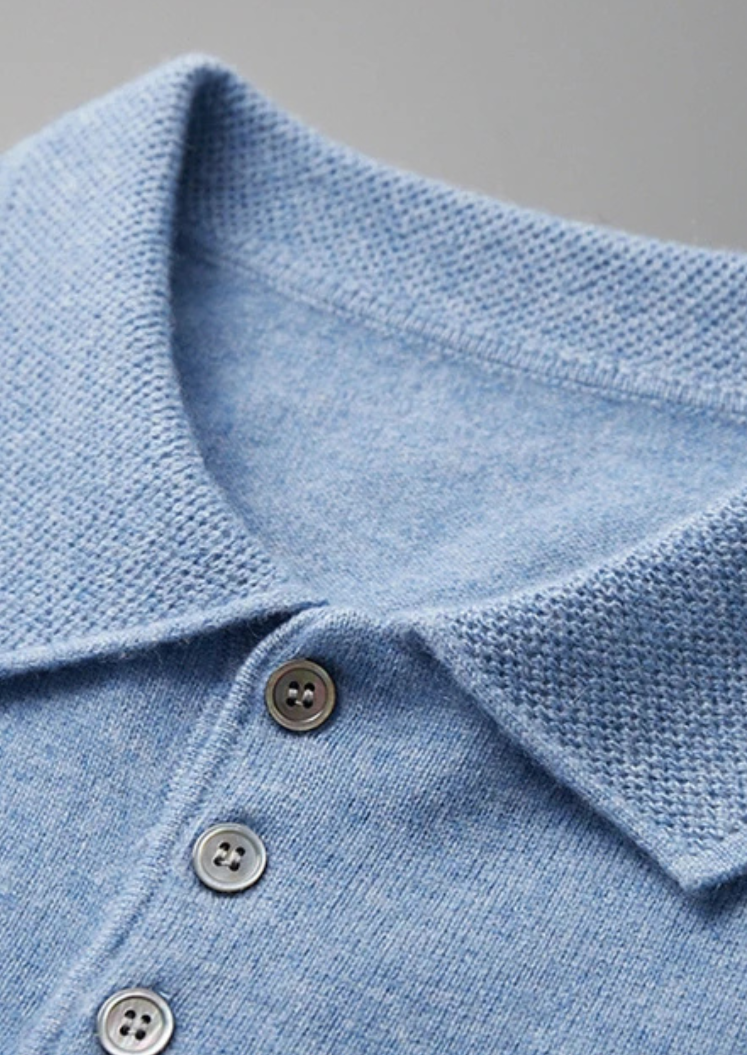 Timeless Cashmere Classic Polo in Ivory