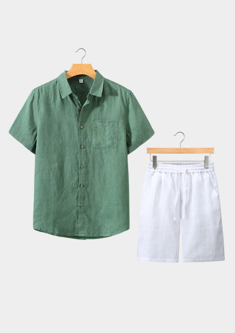 Timeless Green and White Dolce Vita Ensemble