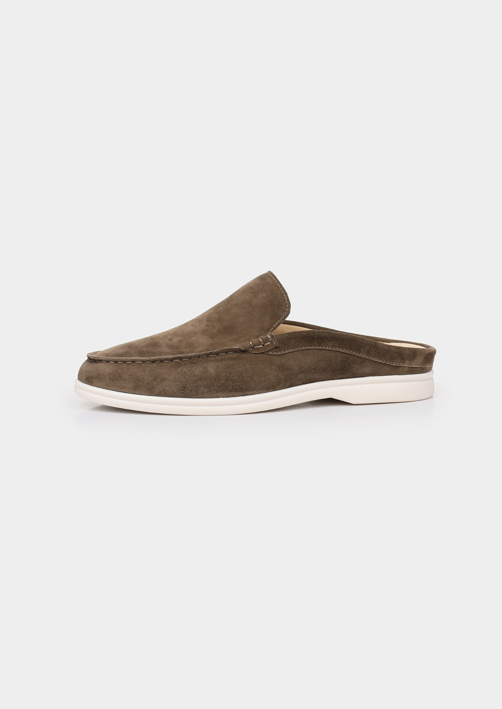 Olive Suede Marina Slippers