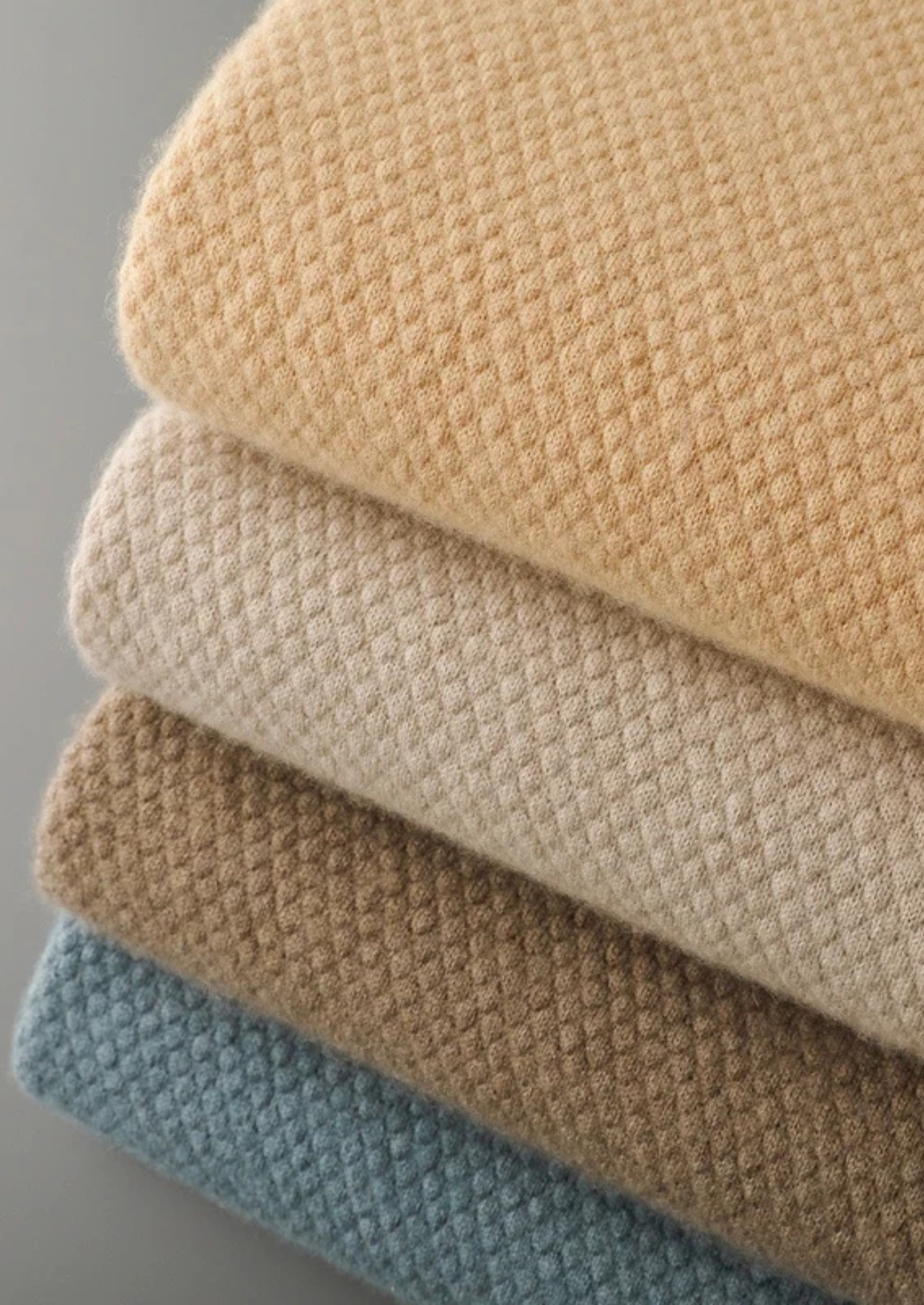 Mustard Two-Tone Cashmere Polo