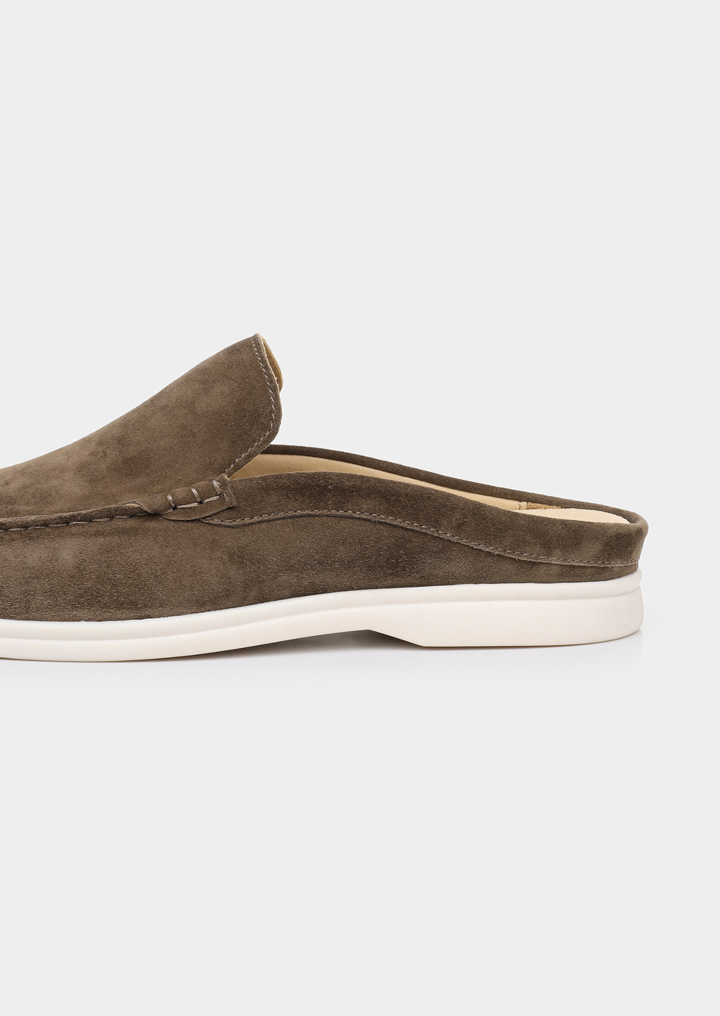 Olive Suede Marina Slippers