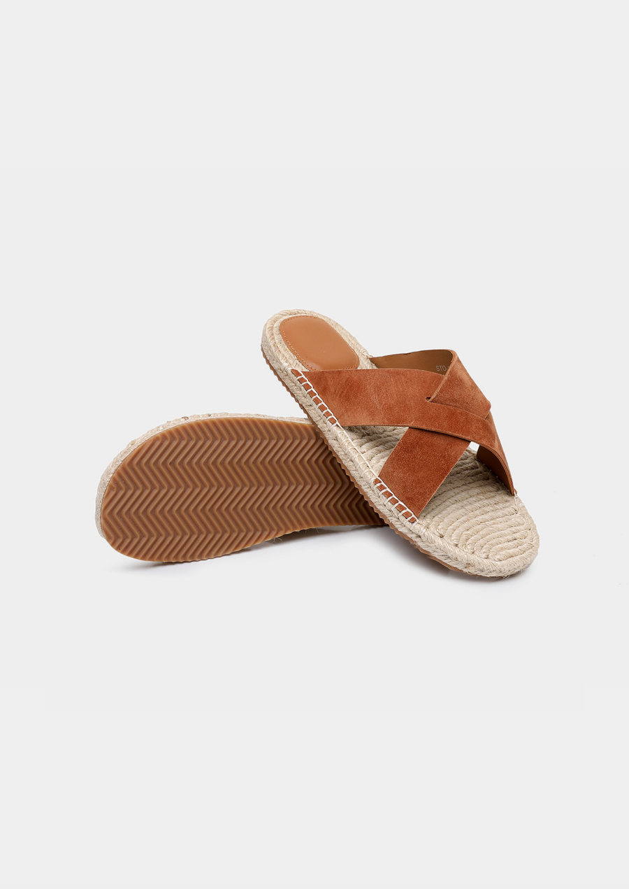 Caramel Suede Resort Sandal