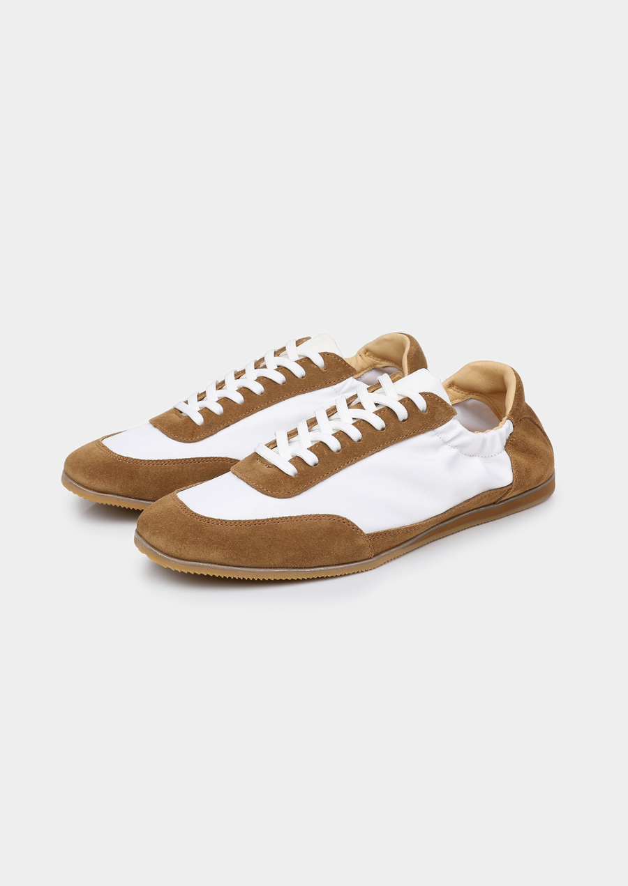 Monaco Caramel Suede Slip-On Sneakers