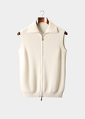 Ivory Cashmere Body Warmer Vest