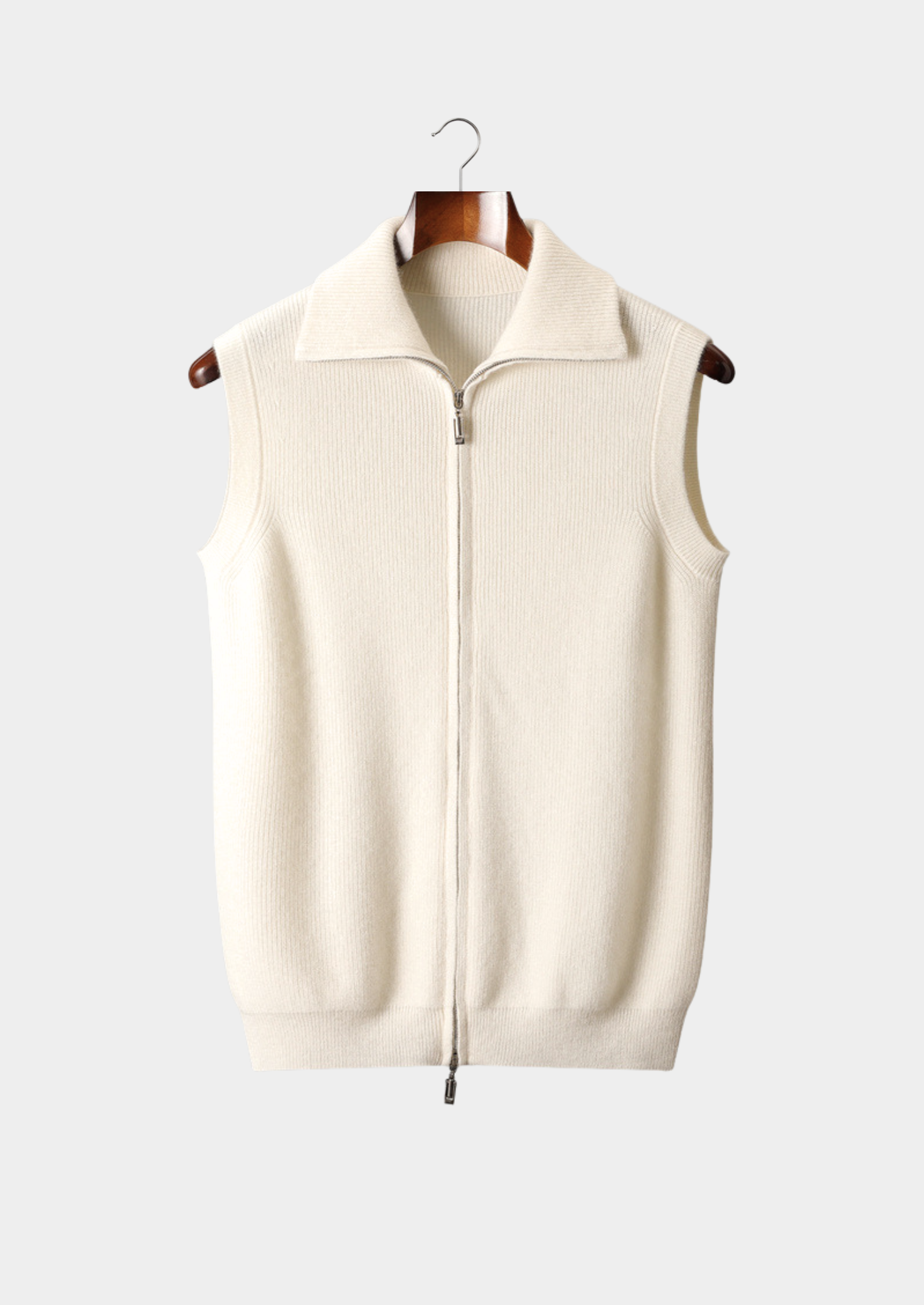 Ivory Cashmere Body Warmer Vest