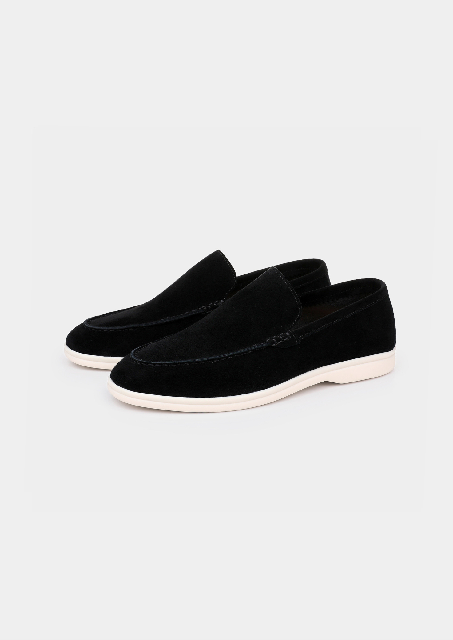 Marina Leather Loafers in Noir