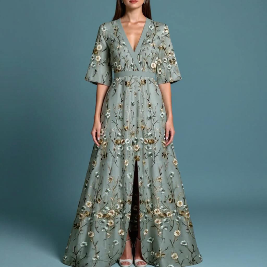 Marisa Timeless Floral Silk Dress