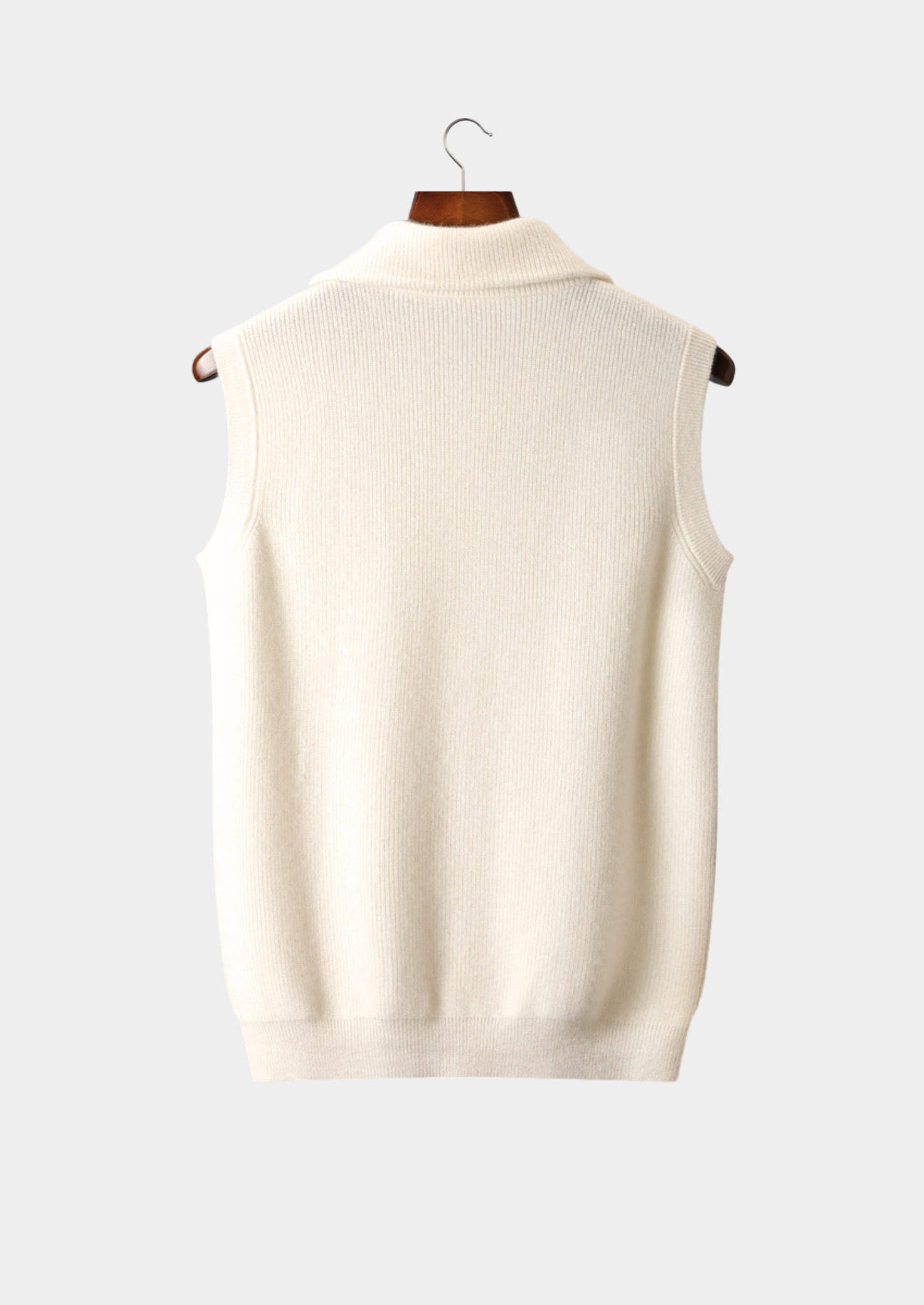 Ivory Cashmere Body Warmer Vest