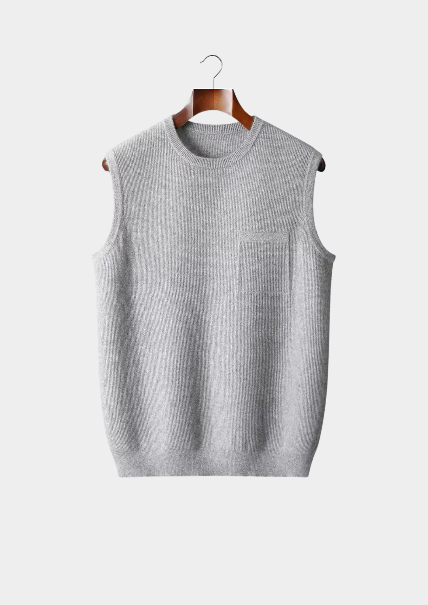 Extra-Fine Merino Wool Crewneck Vest