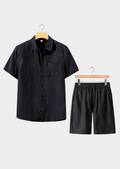 Elysian Short Sleeve Summer Ensemble - Noir