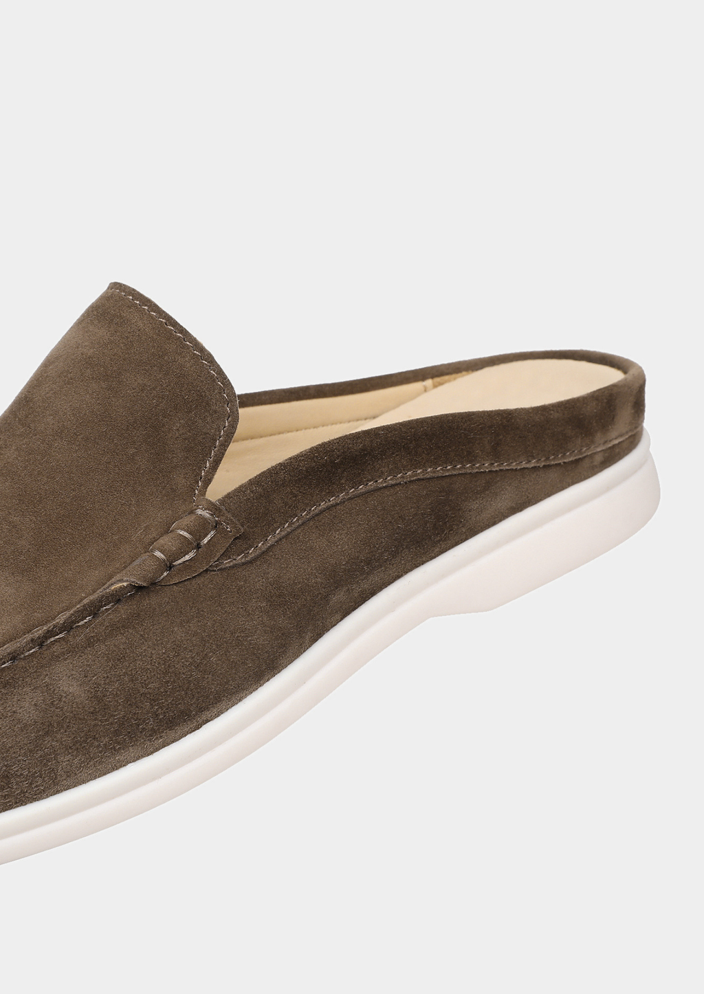 Olive Suede Marina Slippers