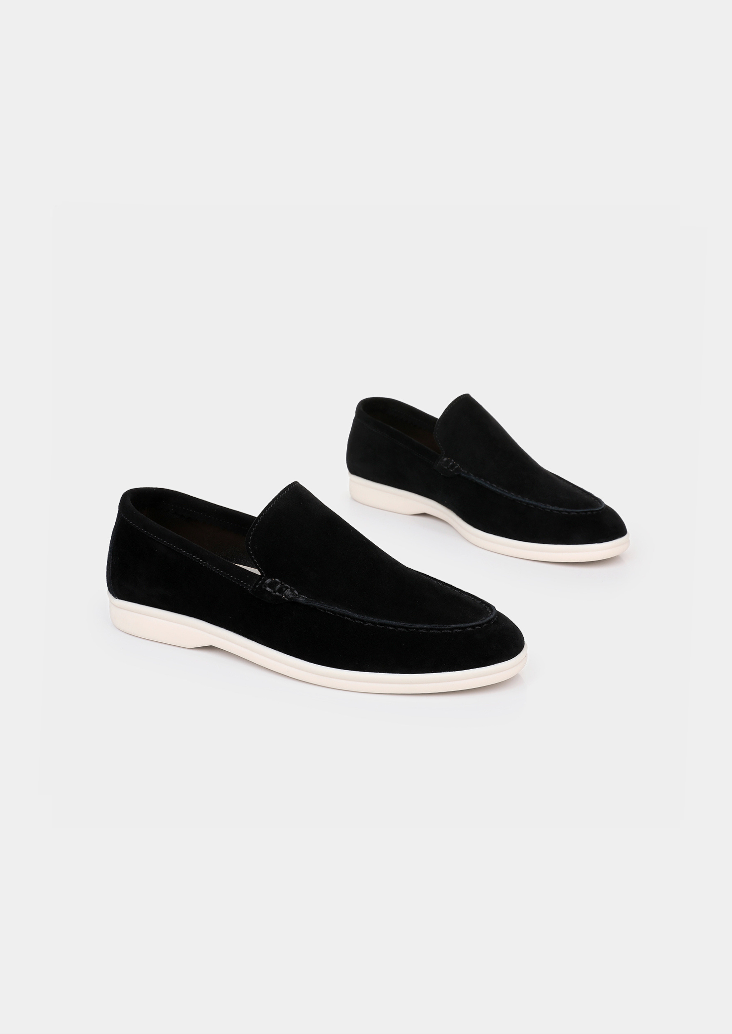 Marina Leather Loafers in Noir
