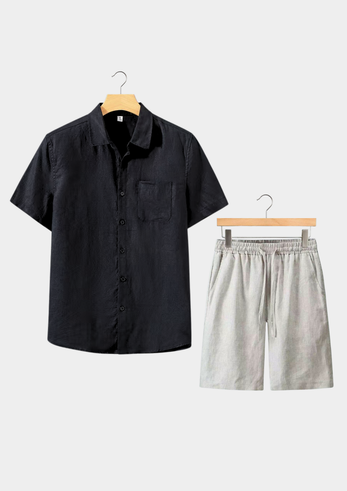 Dolcevita Short Sleeve Ensemble - Noir & Beige