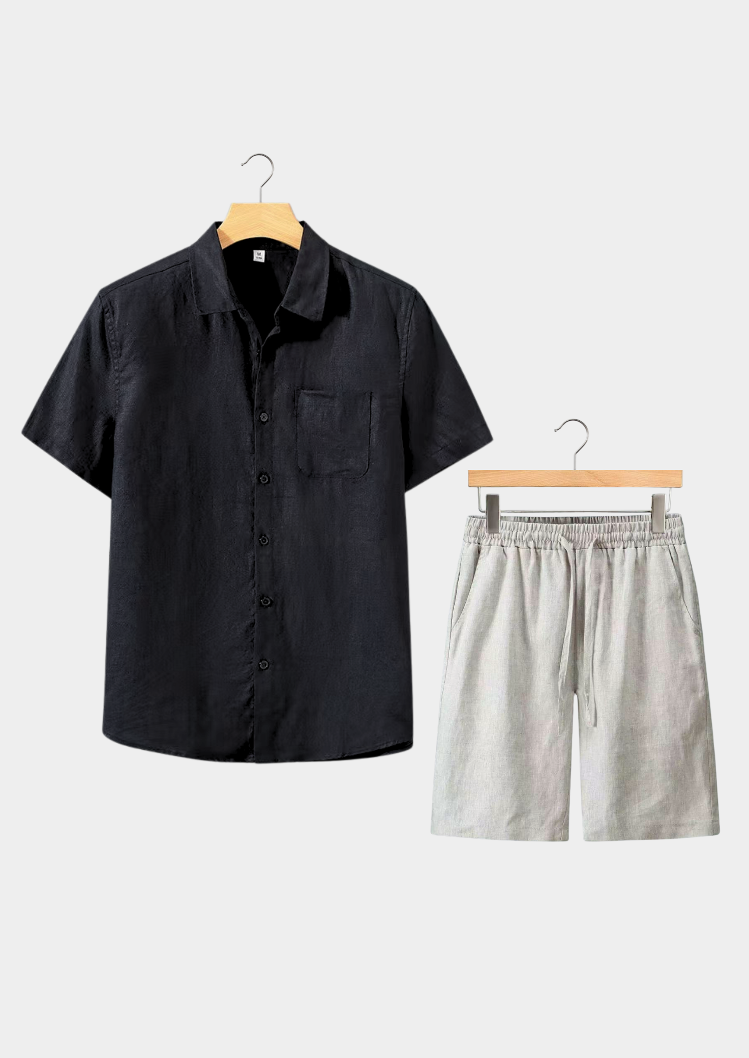 Dolcevita Short Sleeve Ensemble - Noir & Beige