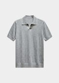 Ellis Lightweight Polo in Light Gray