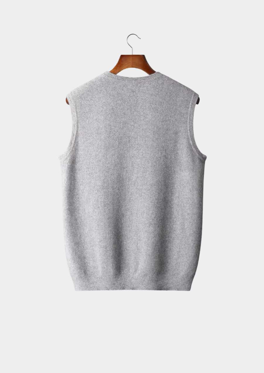 Extra-Fine Merino Wool Crewneck Vest