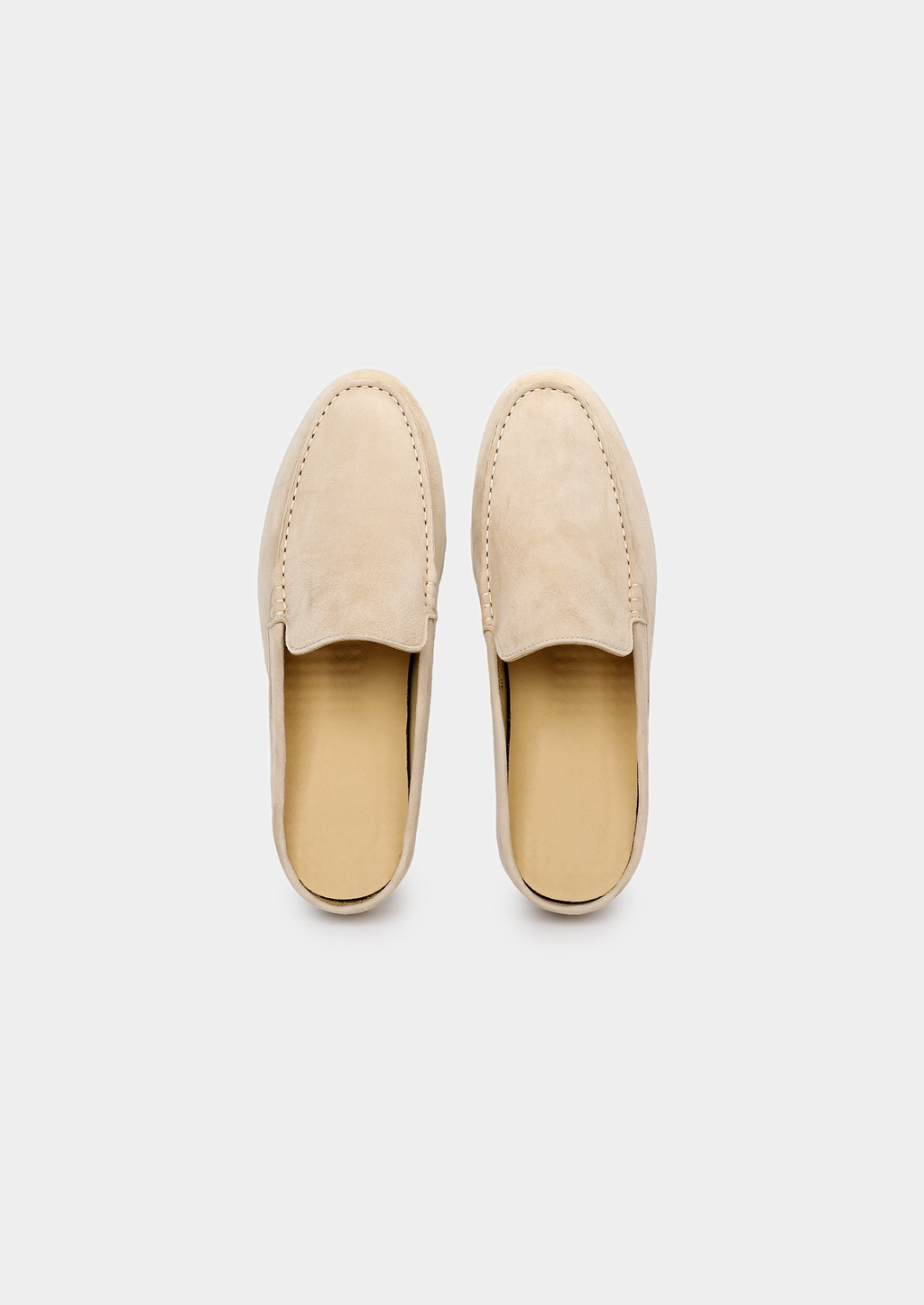 Ivory Marina Suede Slippers
