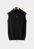 Refined Black Cashmere Body Warmer