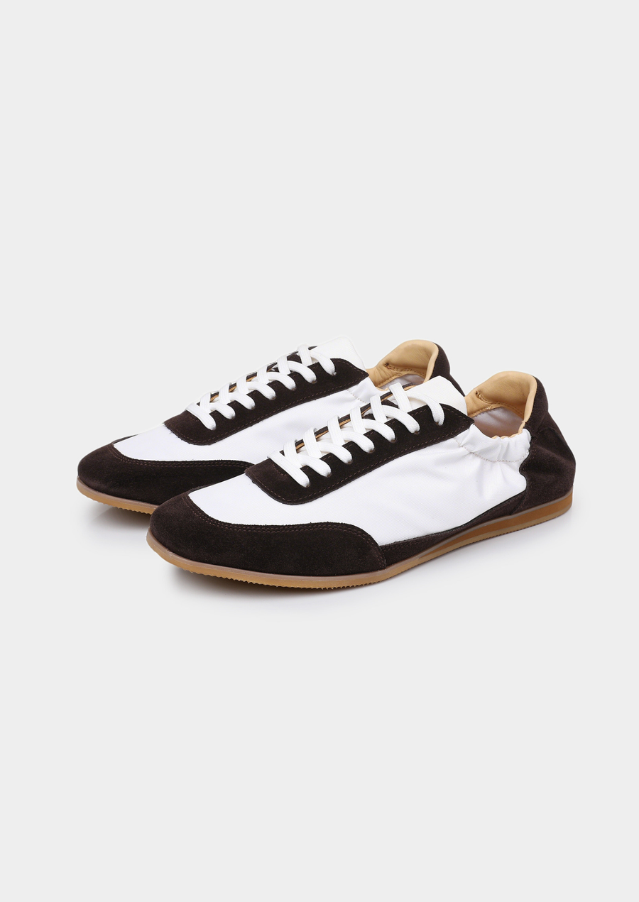 Monaco Coffee Suede Slip-On Sneakers