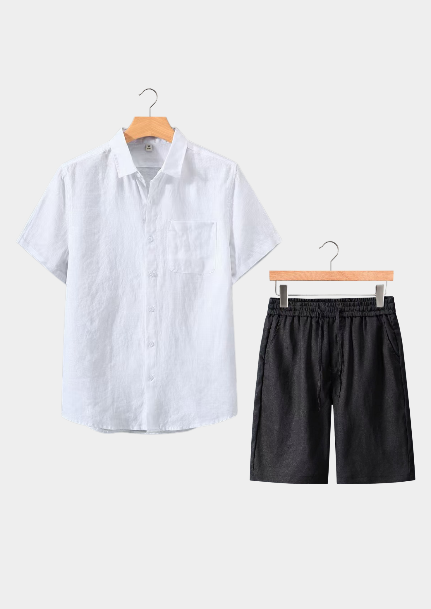 Timeless Short Sleeve Summer Ensemble - White/Black
