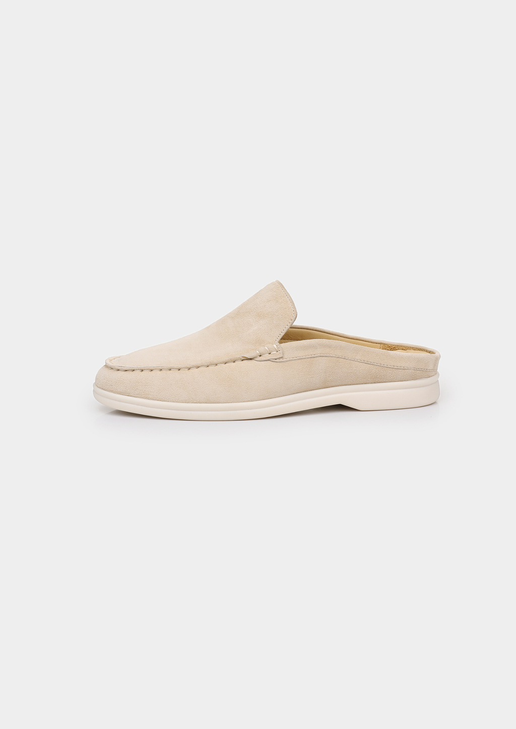 Ivory Marina Suede Slippers